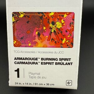 Pokemon TCG Playmat Armorouge Burning Spirit Carmadura Esprit Brulant 24x14